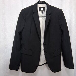 4. Banana Republic Blazer (Black, Wool Blend) Size 4 Petite